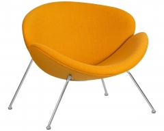Кресло дизайнерское DOBRIN DOBRIN EMILY Желтая ткань AF13